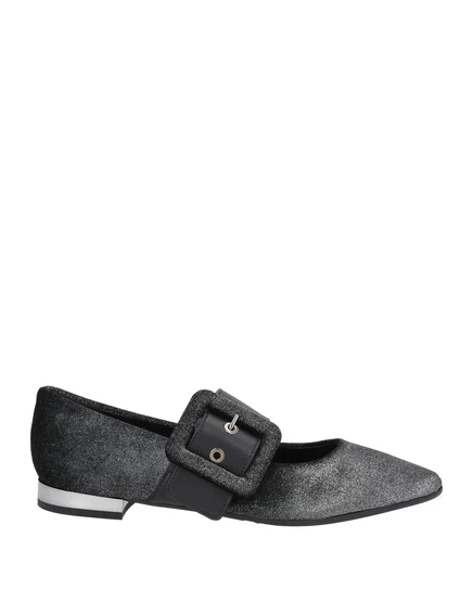 Женские балетки Pollini Wonderwoman, черные