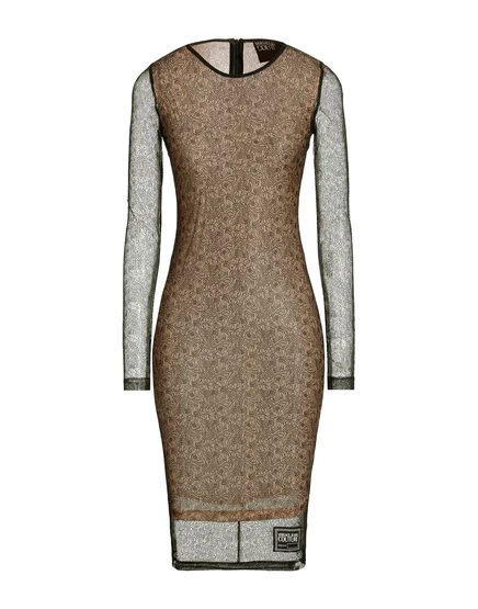 Женское платье миди Versace Jeans Couture Jadr кружевное, черное