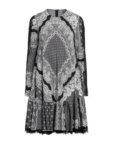 Женское мини-платье RedValentino, кружевное, чёрное