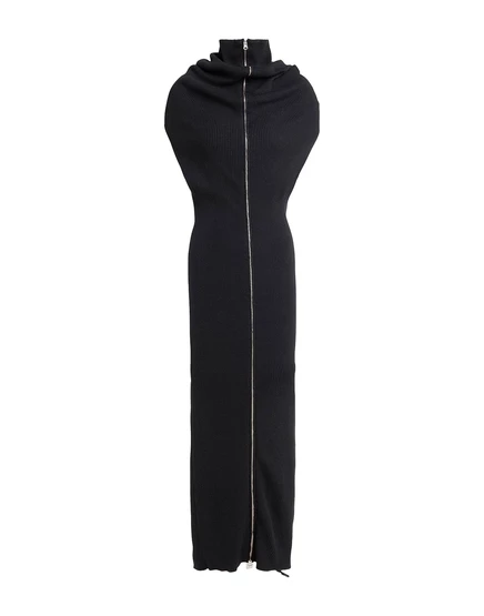 Женское макси-платье MM6 MAISON MARGIELA PAPERMAG, чёрное