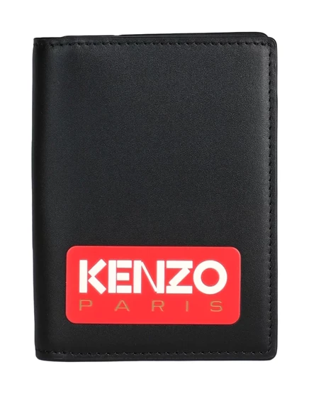 Мужской кошелёк Kenzo из воловьей кожи, чёрный