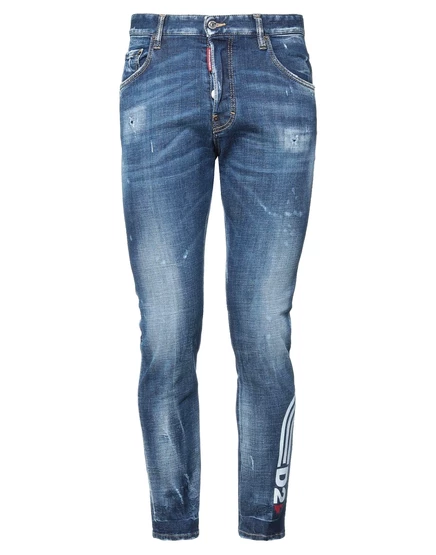 Мужские джинсы DSquared2 Braccialin скинни, синие