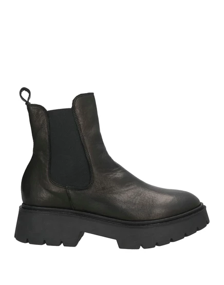 Женские ботильоны Creative Ankle boots, кожаные, черные