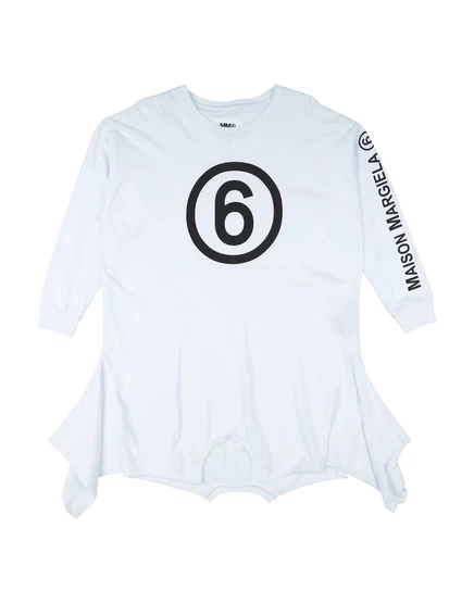 Детское платье MM6 Maison Margiela Junior, белое