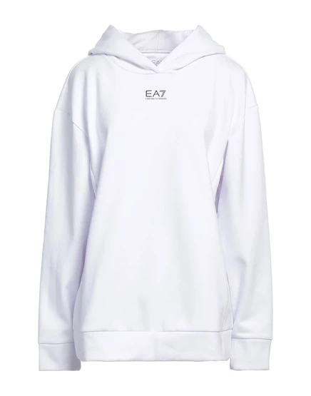 Женское худи EA7 PAPERMAG, белое