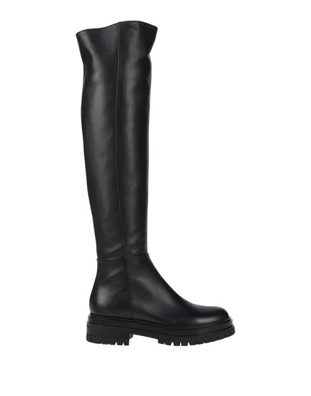 Женские сапоги GIANVITO ROSSI C_RIBEIRO, кожаные, черные