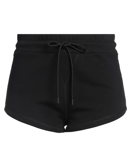 Женские спортивные шорты MSGM флисовые, чёрные