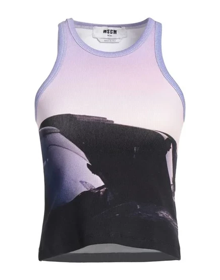 MSGM Майка сиреневый