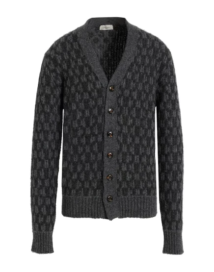 Мужской кардиган Piacenza Cashmere 1733 тёмно-серый