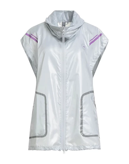 Женский жилет Adidas by Stella McCartney с капюшоном, светло-серый