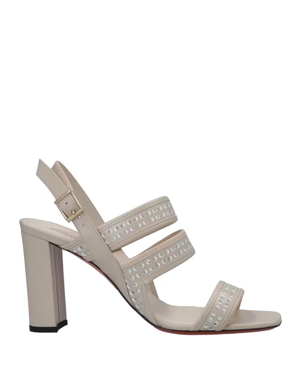 Женские сандалии Santoni PAPERMAG с ремешком, бежевые