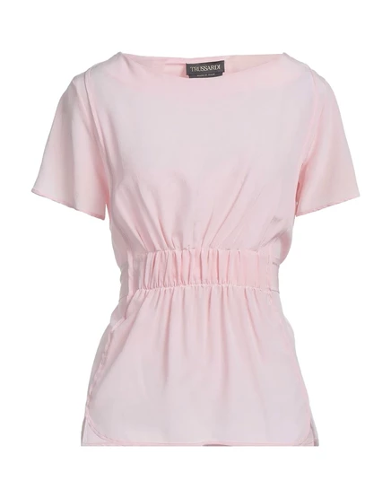 Женский топ Trussardi из шелка, светло-розовый