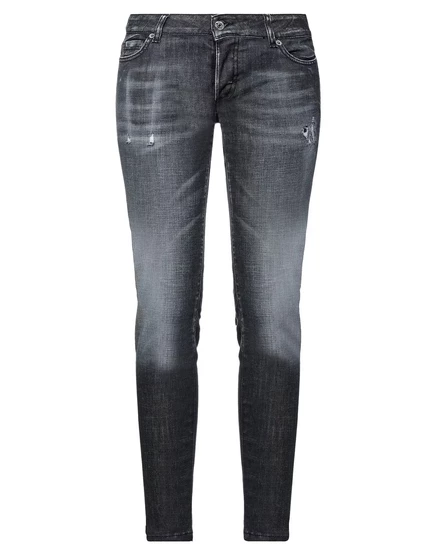 Женские джинсы DSquared2 PAPERMAG, скинни, черные