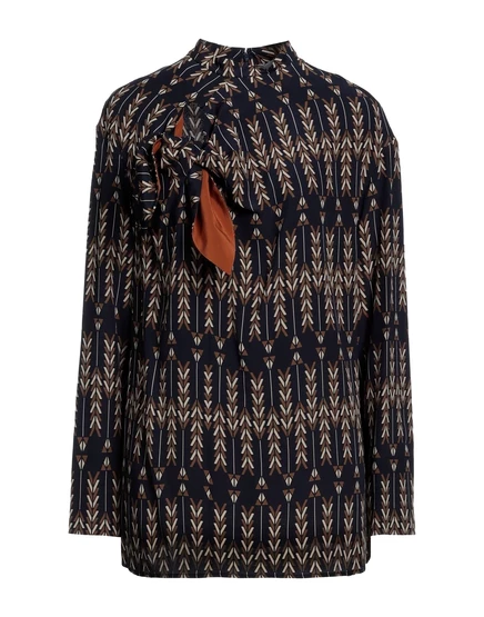 Женский топ Stella McCartney с бантом, иссиня-чёрный