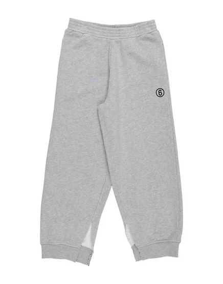 Женские брюки MM6 Maison Margiela флисовые, серые