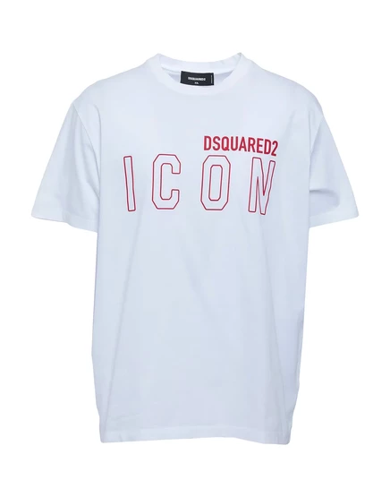 Мужская футболка DSquared2 Wonderwoman с логотипом, белая