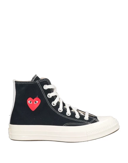 Мужские высокие кеды Converse x Comme des Garçons Play, черные