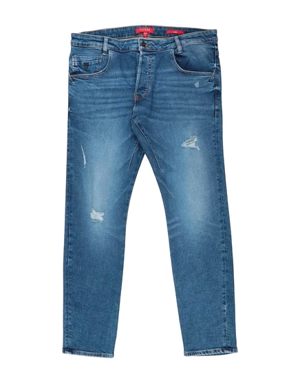 Мужские джинсы Guess Papermag, прямые, синие
