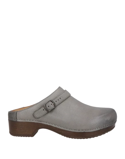 Женские сабо Dansko Papermag из зернистой кожи, серые