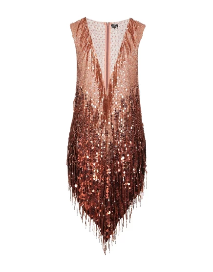 Женское платье Elisabetta Franchi PAPERMAG, коричневое