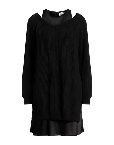 SEMICOUTURE Короткое платье чёрный