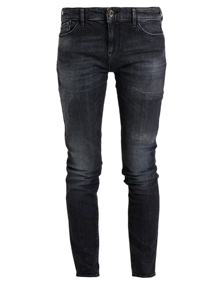 Женские джинсы Emporio Armani зауженные, черные