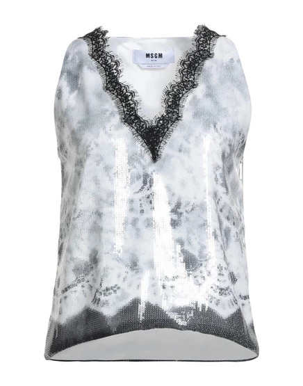 MSGM Tops гипсово-белый