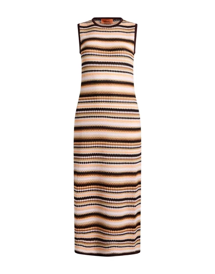 Женское платье Missoni Papermag трикотажное, коричневое