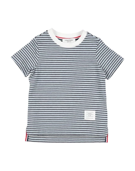 Мужская футболка Thom Browne BABY, в полоску, небесно-голубая