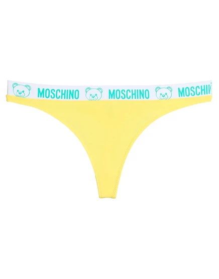 Женские стринги Moschino Papermag, желтые