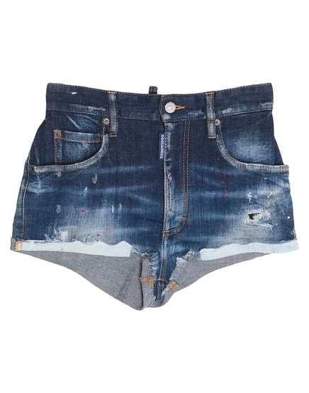 Женские джинсовые шорты DSquared2, синие