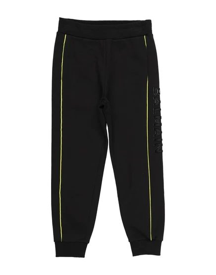 Детские брюки Balmain promotion_kid из хлопка, черные