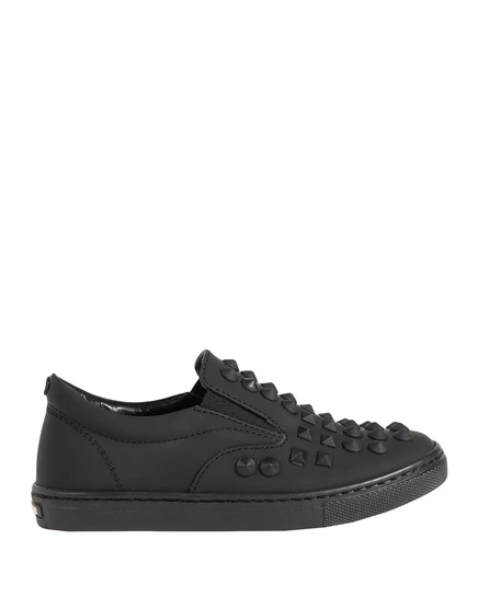 Мужские кожаные низкие кеды DSquared2 superweek_kid, чёрные