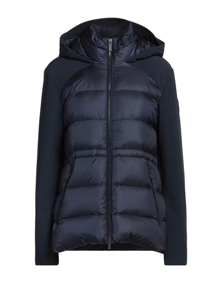 Женский пуховик Woolrich Lorenz_SP короткий, иссиня-чёрный