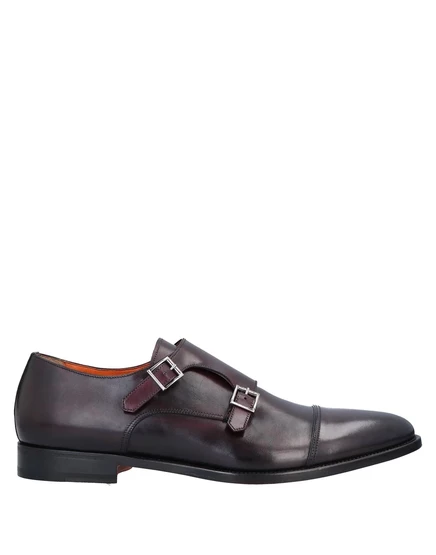 Мужские лоферы Santoni Papermag, темно-коричневые