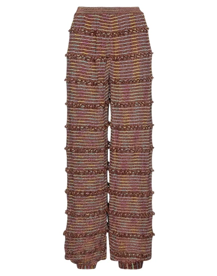 Женские брюки Missoni PAPERMAG, трикотажные, коричневые