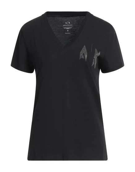 Женская футболка Armani Exchange JADR, чёрная