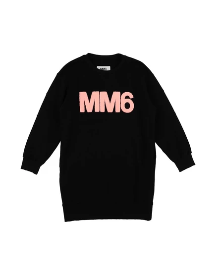 Женское платье MM6 Maison Margiela Junior, черное
