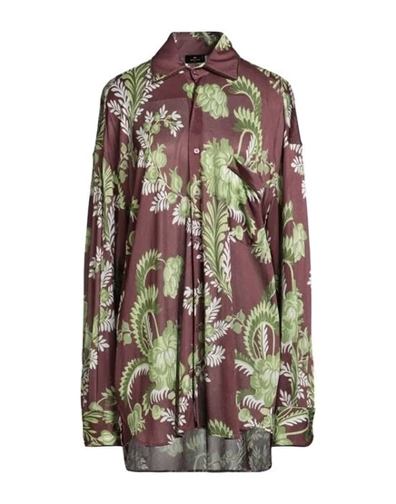 ETRO Pубашка тёмно-коричневый