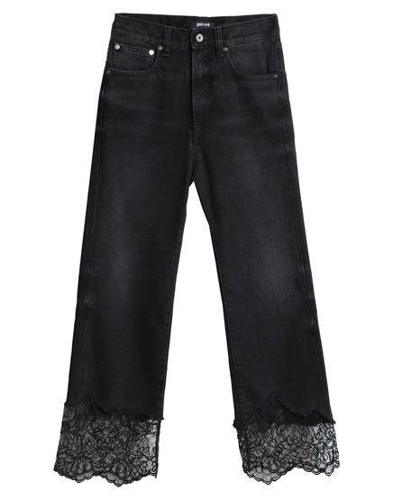Женские джинсы Just Cavalli прямые, чёрные