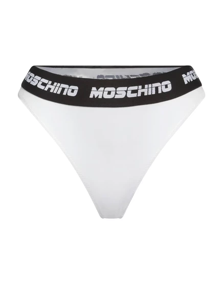 Женские стринги Moschino Papermag, белые