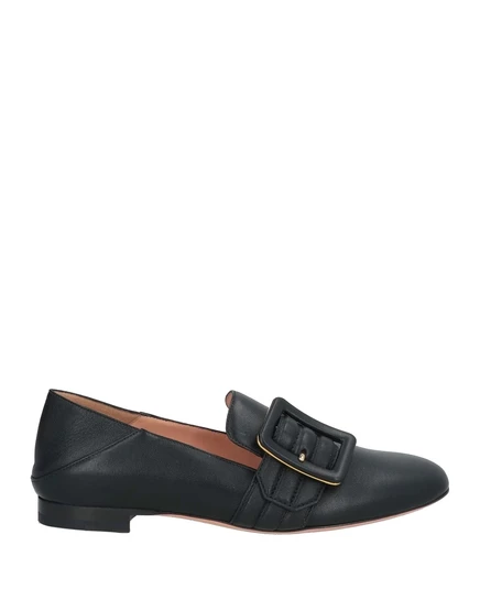 Женские лоферы Bally, кожаные, чёрные
