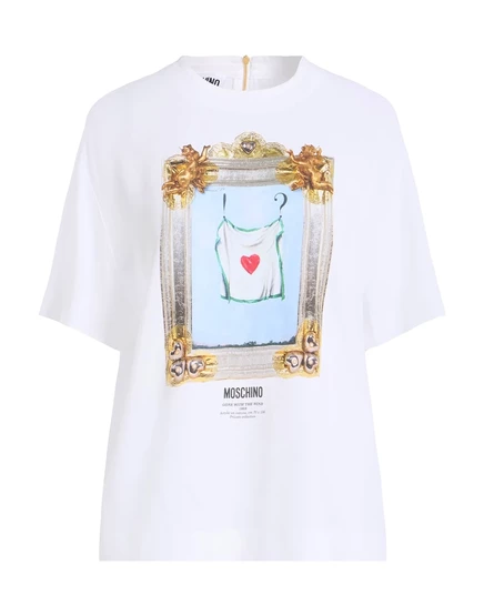 Женский топ Moschino Wonderwoman, белый