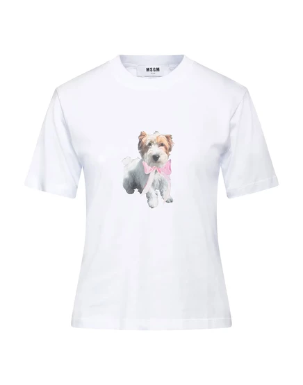 Женская футболка MSGM, белая