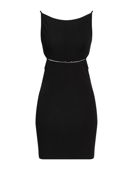 Женское короткое платье DSquared2 PAPERMAG, черное