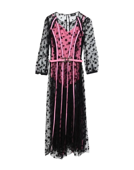 Женское миди-платье Elisabetta Franchi PAPERMAG, чёрное