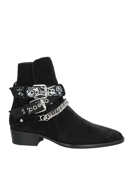 Мужские полусапоги Amiri, замшевые, чёрные