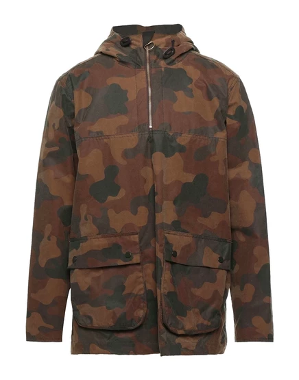 Мужская куртка Barbour BRACCIALIN с капюшоном, коричневая