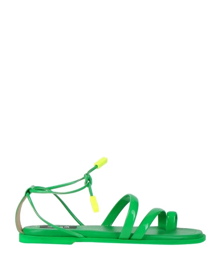 Женские сандалии MSGM PAPERMAG, зеленые