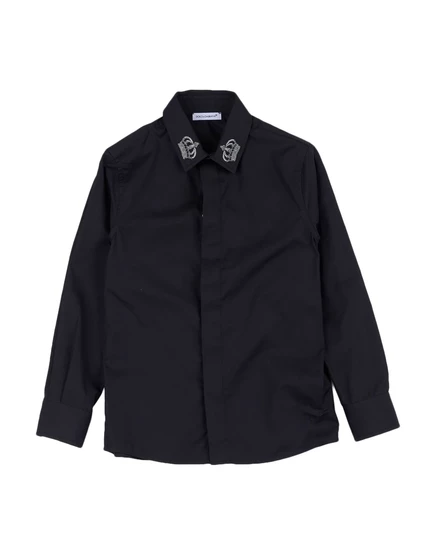 Детская рубашка Dolce & Gabbana Kids, чёрная